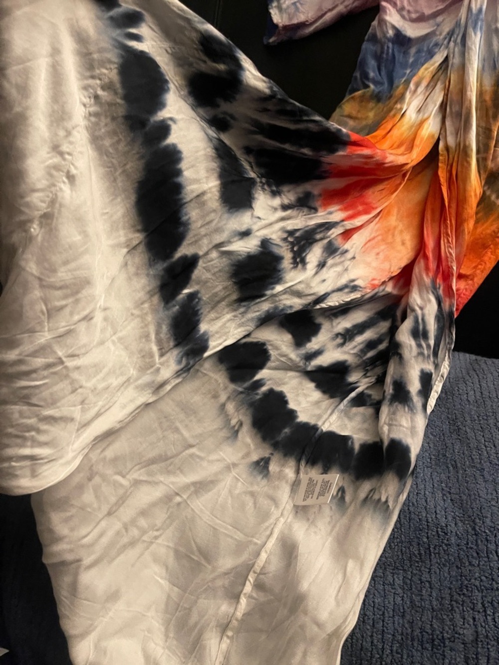 Young Fabulous & Broke Tie-Dye Maxi Dress with Deep V and Side Slit - Picture 8 of 12